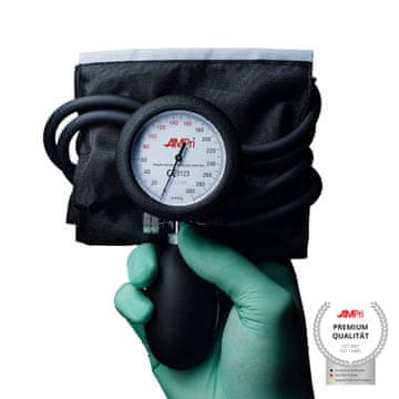 Nikcorp Analogni merilnik krvnega tlaka na nadlaket z manšeto 25-40 cm in torbico | Medicinski pripomoček za domačo uporabo