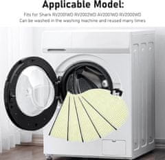 Nikcorp Nadomestne pralne krpe za robotski sesalnik Shark, 6 kosov, iz mikrovlaken, za mokro čiščenje tal, RV2001WD RV2002WD