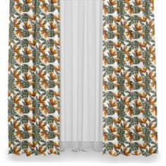 Nikcorp Vodoodporno platno za šivanje 160x100 cm, Oxford tkanina z vzorcem rož in listov, za blazine, torbe in vrtno pohištvo