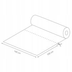 Nikcorp Vodoodporno platno Oxford 600D za šivanje 160x100 cm, vzorec listi, UV odporna tkanina za zunanjo uporabo in oblazinjenje