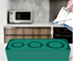 Nikcorp Silikonski kalup za ledene kocke za Stanley skodelico | 3 velikosti | Posoda za led s pokrovom za pijače in koktajle