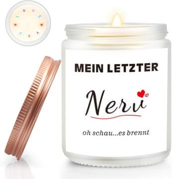 Nikcorp Dišeča sveča sivka iz naravnega sojinega voska 200g | Dolgo gorenje do 50 ur | Sproščujoča aromaterapija in dekoracija