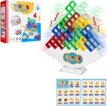 Nikcorp 3D Tetris kocke za gradnjo 48 kosov | Izobraževalna sestavljanka za otroke | Razvoj motorike in ustvarjalnosti