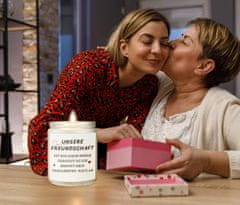 Nikcorp Dišeča sveča sivka iz naravnega sojinega voska 200g | Dolgo gorenje 50 ur | Sproščujoča aromaterapija in dekoracija