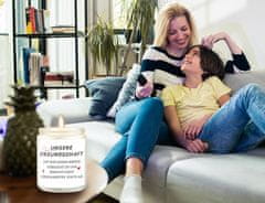 Nikcorp Dišeča sveča sivka iz naravnega sojinega voska 200g | Dolgo gorenje 50 ur | Sproščujoča aromaterapija in dekoracija