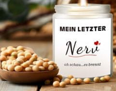 Nikcorp Dišeča sveča sivka iz naravnega sojinega voska 200g | Dolgo gorenje do 50 ur | Sproščujoča aromaterapija in dekoracija