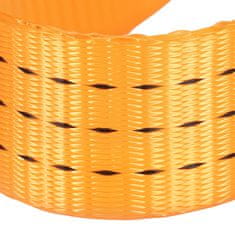 Nikcorp Komplet 10 pritrdilnih trakov z zaponko 6m x 25mm, nosilnost 800 kg, za tovor, prtljago in motorna kolesa, oranžni