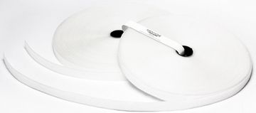 Nikcorp Velcro trak za šivanje 10 m bel | Dvostranski ježek trak širine 20 mm | Vzdržljiv najlonski trak za tekstil in oblačila