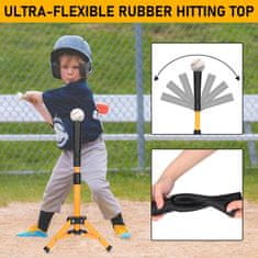Nikcorp Nastavljivo stojalo za baseball trening Batting Tee | Višina 53-84 cm | Trinožno podnožje s torbo za prenašanje