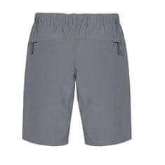 Nikcorp Moške kratke pohodniške hlače XXL sive | Hitrosušeče, lahke in elastične hlače z UV zaščito UPF 50 in 6 žepi