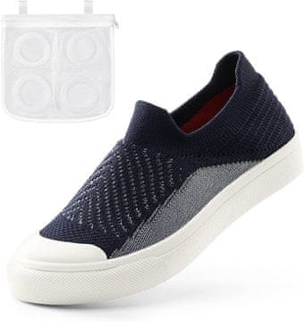 Nikcorp Otroške superge za fante in punce, pralni športni copati z nedrsečim podplatom, mornarsko modra, velikost 28 EU