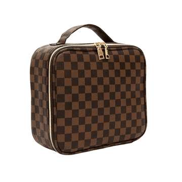 Nikcorp Kozmetična torbica za ličila s prilagodljivimi predali | Potovalni kovček za shranjevanje kozmetike in čopičev 26x23cm