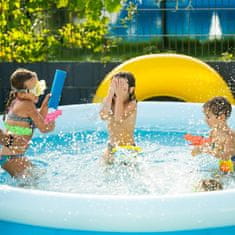Nikcorp Komplet 10 mini vodnih pištol za otroke z motivom dinozavrov | Prozorna igrača za poletno zabavo na prostem in na plaži