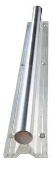 Nikcorp Linearno vodilo SBR16 1000 mm z aluminijasto podporo, kaljena jeklena gred 16 mm za CNC stroje in 3D tiskalnike