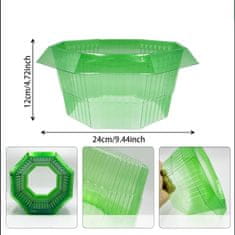 Nikcorp Zaščitni ovratnik za rastline proti polžem 20 kosov | Plastična pregrada za vrt in sadike | Zelena zaščita za zelenjavo