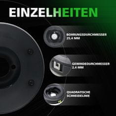 Nikcorp Glava z dvojno nitjo za motorno koso in trimer | Najlonska nitka 2,4 mm dolžine 30 m za košnjo trave in plevela