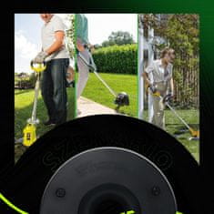 Nikcorp Glava z dvojno nitjo za motorno koso in trimer | Najlonska nitka 2,4 mm dolžine 30 m za košnjo trave in plevela