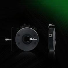 Nikcorp Glava z dvojno nitjo za motorno koso in trimer | Najlonska nitka 2,4 mm dolžine 30 m za košnjo trave in plevela