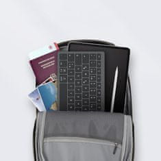 Nikcorp Tanka brezžična Bluetooth tipkovnica QWERTZ (DE) za tablice in telefone | Ultra tanka, lahka, črna, z baterijami