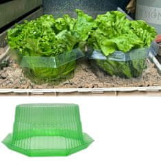 Nikcorp Zaščitni ovratnik proti polžem 30 kosov, plastična pregrada za zaščito rastlin in zelenjave na vrtu, 24x12 cm