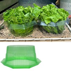 Nikcorp Zaščitni ovratnik proti polžem za vrtne rastline in zelenjavo - komplet 20 kosov, zelena barva, 24x12 cm, za večkratno uporabo