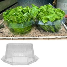 Nikcorp Zaščitni ovratnik proti polžem za vrtne rastline in zelenjavo - komplet 30 kosov, prozorna plastika, 24x12 cm