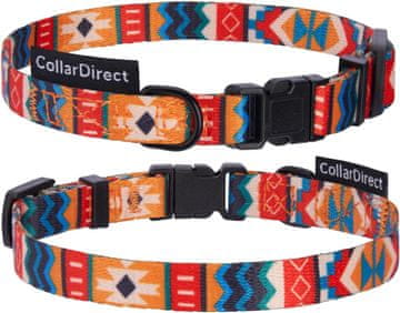 Nikcorp Nastavljiva najlonska ovratnica za psa z zaponko, barvna, za obseg vratu 30-37 cm, za sprehode in aktivnosti