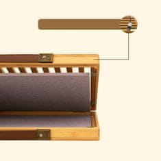 Nikcorp Zložljiv ocejevalnik za posodo iz bambusa in diatomejskega kamna 40x30 cm | Hitro sušeč sušilnik za krožnike in kozarce