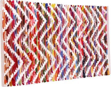 Nikcorp Ročno tkana preproga iz naravne jute 60x90 cm, večbarvna, pravokotna, za dnevno sobo, spalnico ali predsobo