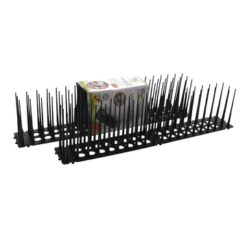 Nikcorp Komplet konic za ptice 12 kosov 5,4 m | Zaščita proti golobom za strehe in ograje | Črna barva | 60 konic na modul