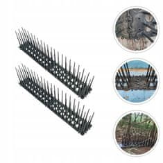 Nikcorp Komplet konic za ptice 12 kosov 5,4 m | Zaščita proti golobom za strehe in ograje | Črna barva | 60 konic na modul