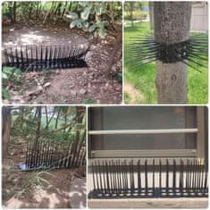 Nikcorp Komplet konic za ptice 12 kosov 5,4 m | Zaščita proti golobom za strehe in ograje | Črna barva | 60 konic na modul