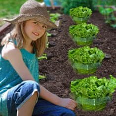 Nikcorp Ovratnice proti polžem 20 kosov, plastični zaščitni obroči za vrt, premer 24 cm, zaščita za solato in zelenjavo