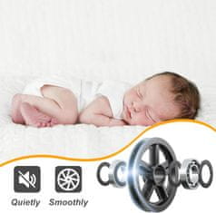 Nikcorp Sistem za drsna vrata Barn Door 366 cm, črno vodilo za loft stil, nosilnost 120 kg, komplet za montažo