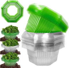 Nikcorp Ovratnice proti polžem 20 kosov, zaščitni obroči za rastline, večkratna uporaba, ekološka zaščita vrta pred polži