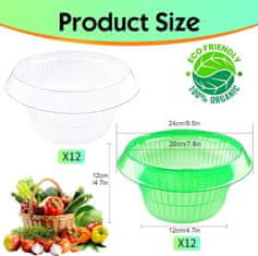 Nikcorp Zaščitni ovratniki proti polžem 24 kosov Ø 24 cm | Obroči za zaščito rastlin in zelenjave na vrtu | Večkratna uporaba