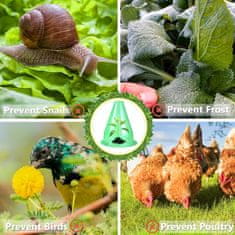 Nikcorp Vrtni zvonovi za zaščito rastlin pred slano in polži 36 kosov | Pokrivala za sadike 20x24 cm | Mini rastlinjak za vrt