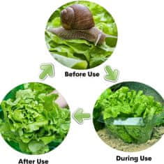 Nikcorp Ovratnice proti polžem 20 kosov Ø 24 cm, zaščitni obroči za solato in vrtnine, prozorna PET plastika za večkratno uporabo