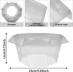 Nikcorp Ovratniki proti polžem 10 kosov | Plastični obroči za zaščito rastlin in zelenjave pred polži | Zeleni in prozorni