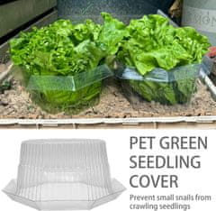 Nikcorp Zaščita proti polžem za vrtne rastline, 20 kosov, obroči za večkratno uporabo, zaščitni rob in zadrževanje vode, trpežna plastika