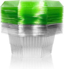 Nikcorp Ovratniki proti polžem 20 kosov, zaščitni obroči za rastline in zelenjavo, premer 24 cm, prozorni, zaščita vrta