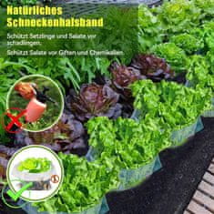 Nikcorp Zaščitni ovratniki proti polžem 20 kosov | Obroči za zaščito zelenjave in solate na vrtu | Premer 24 cm | Večkratna uporaba