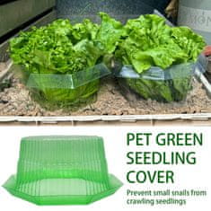 Nikcorp Zaščitni ovratniki proti polžem 20 kosov | Obroči za zaščito zelenjave in solate na vrtu | Premer 24 cm | Večkratna uporaba