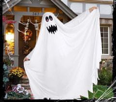 shumee Otroški kostum duha za noč čarovnic, bel, velikost L, 125-140 cm