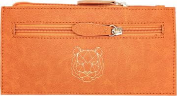 shumee Elegantna in minimalistična peresnica iz eko usnja z dvojno zadrgo