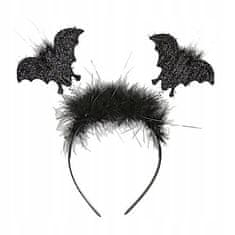 shumee Noč čarovnic s črnim naglavnim trakom iz netopirjevega krzna