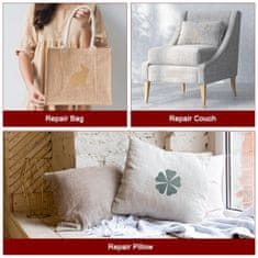 Nikcorp Samolepilni laneni obliž za popravilo tkanin in pohištva v roli 89x200 cm, temno moder, za kavče, oblačila in prte