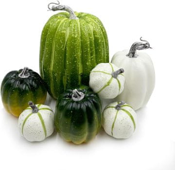 shumee Umetne penaste buče, jesen, noč čarovnic, dekoracija za mizo, 7 kosov