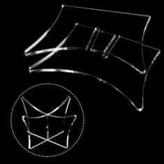 Nikcorp Komplet 12 prozornih akrilnih stojal za žoge | Držalo za nogometno, košarkarsko in odbojkarsko žogo | 8,9 x 6,4 cm