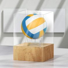Nikcorp Komplet 12 prozornih akrilnih stojal za žoge | Držalo za nogometno, košarkarsko in odbojkarsko žogo | 8,9 x 6,4 cm